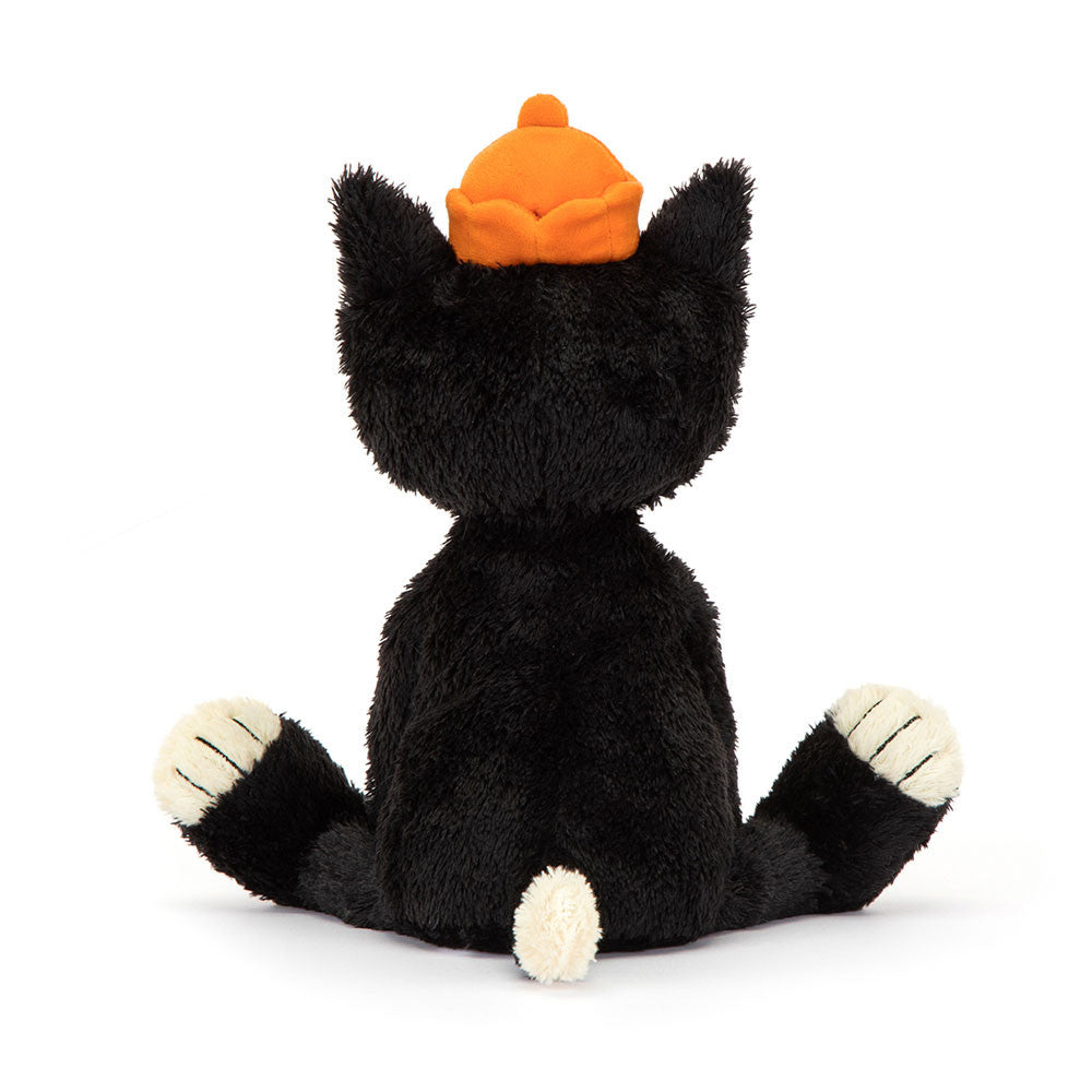 Jellycat Plüschkatze 32 cm mit Mütze, weich und perfekt zum Kuscheln