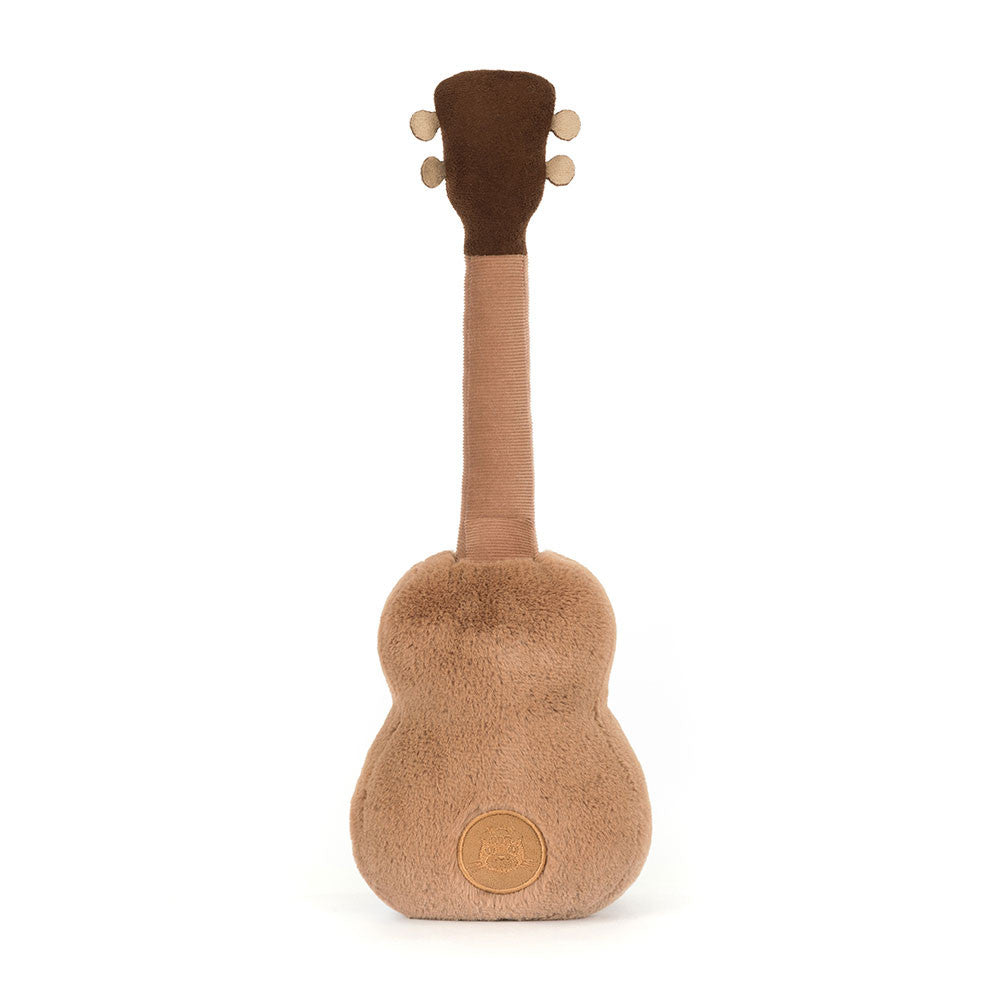 Jellycat Plüsch-Ukulele für Kinder weiches Kuscheltier mit freundlich lächelndem Gesicht