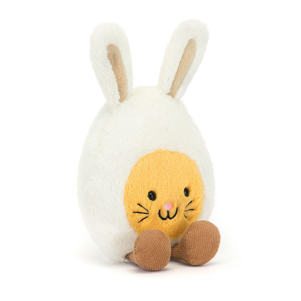 Jellycat Plüschei Hase 14 cm weiches Kuscheltier mit langen Ohren und braunen Pfoten
