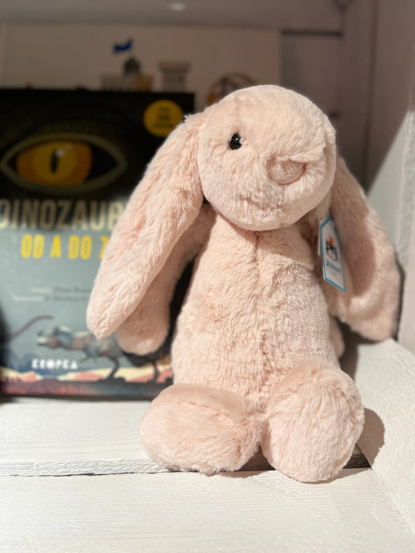 Jellycat Plüschhase – Puderrosa 31 cm sitzend mit langen Ohren aus weichem Plüsch