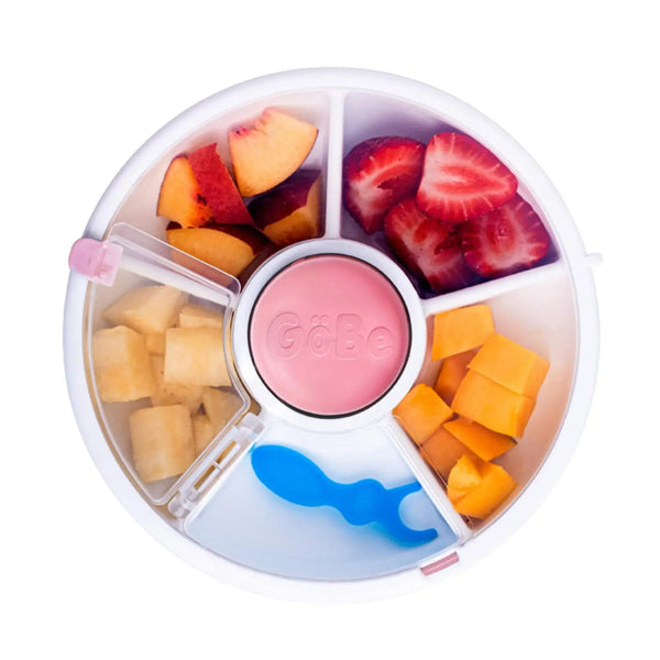Svačinový box Snack Spinner – Coral Pink