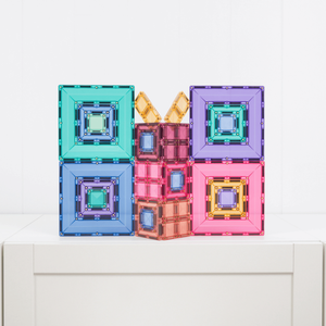 Magnetické stavební kostky – Pastel Portal Pack (48 dílů)