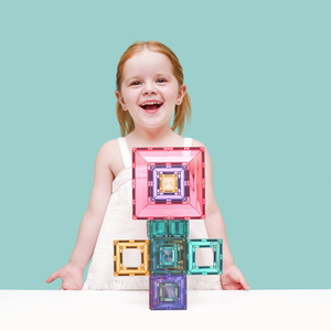 Magnetické stavební kostky – Pastel Portal Pack (48 dílů)