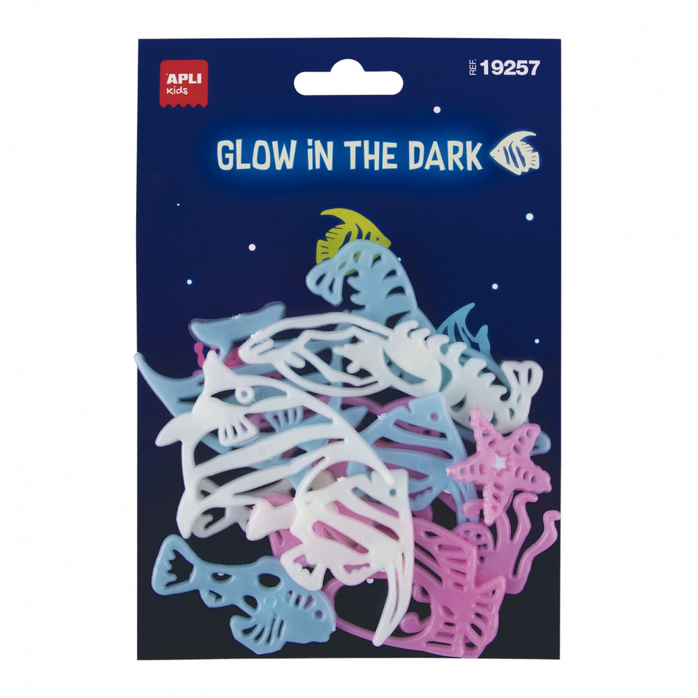 Fluoreszierende Aufkleber – Fische 12 Stück - Tublu.de