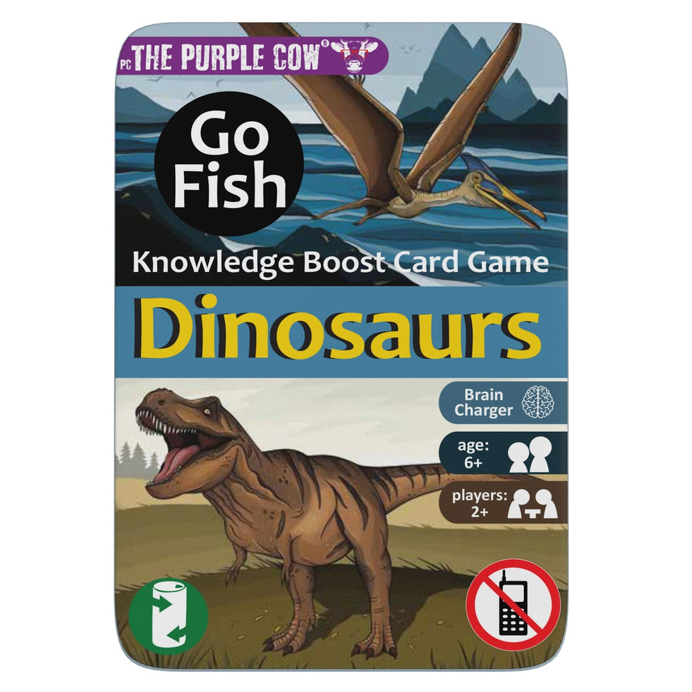 Cestovní karetní hra Kvarteto – Go Fish Dinosauři