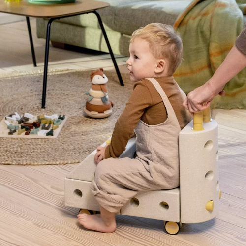 Kreativní stavebnice pro rozvoj hrubé motoriky Explorer Set – pískově šedá 15 v 1