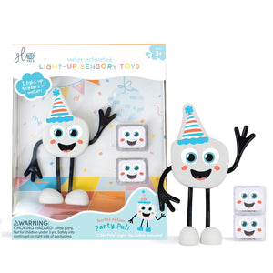 Badefigur Party Pal – Set mit zwei im Wasser leuchtenden Sensorikwürfeln - Tublu.de