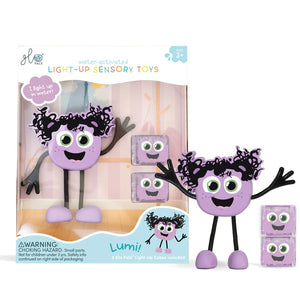 Badefigur Lumi – Set mit zwei im Wasser leuchtenden Sensorikwürfeln - Tublu.de