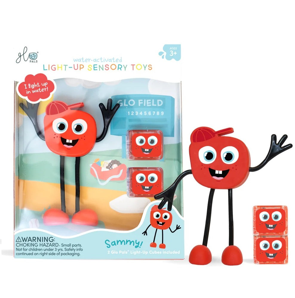 Badefigur Sammy – Set mit zwei im Wasser leuchtenden Sensorikwürfeln - Tublu.de