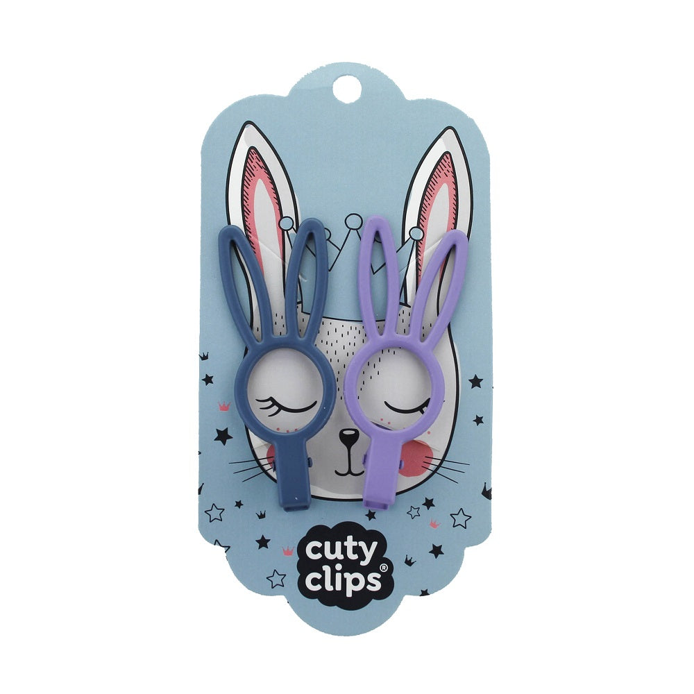 Sponky do vlasů Cuty Clips – Bunny Eyes Fialovo-modré