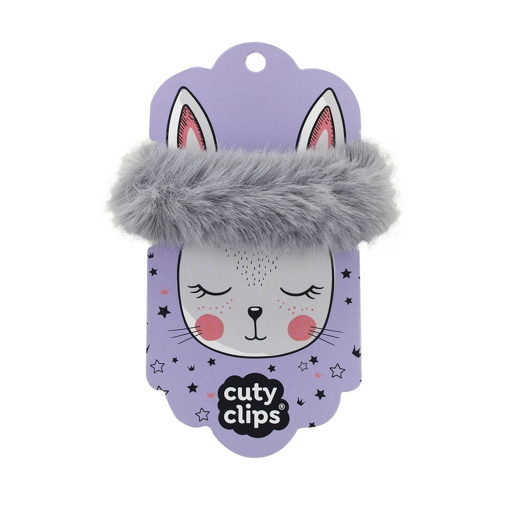 Gumička do vlasů Cuty Clips – Fluffy Bunny Šedá