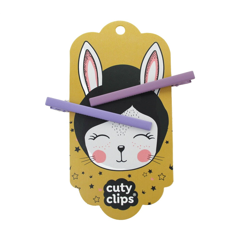 Sponky do vlasů Cuty Clips – Moon Rabbit Fialové