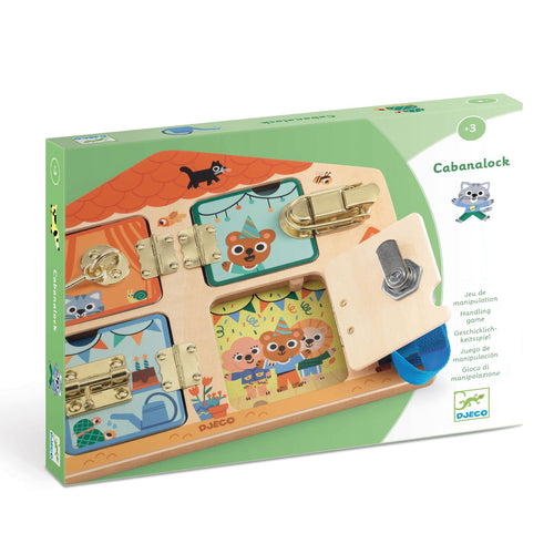 Zabawka manualna domek Djeco - Cabanalock - Tublu.de