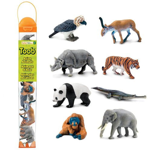 Figurenset in einer Tube TOOB – Tiere Asiens - Tublu.de