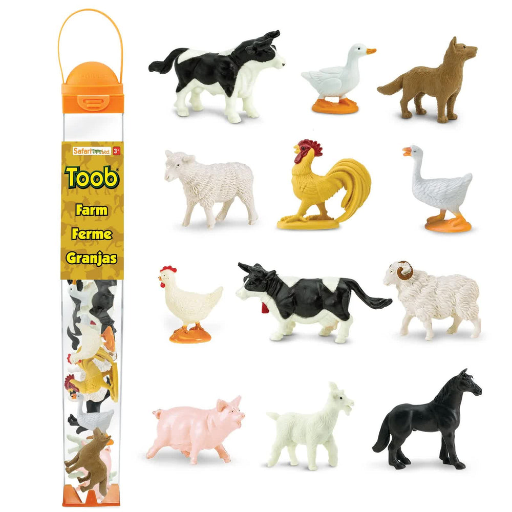 Figurenset in einer Tube TOOB – Tiere auf dem Bauernhof - Tublu.de