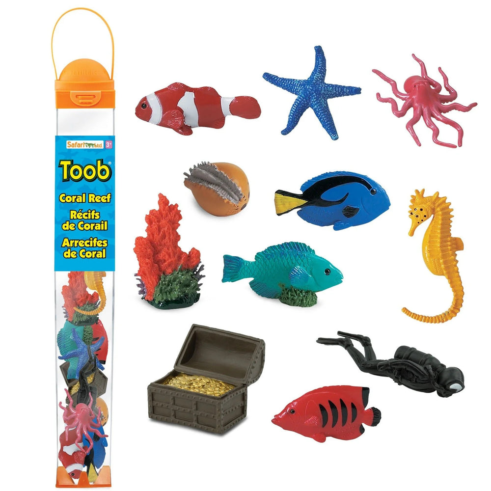 Figurenset in einer Tube TOOB - Korallenriff - Tublu.de