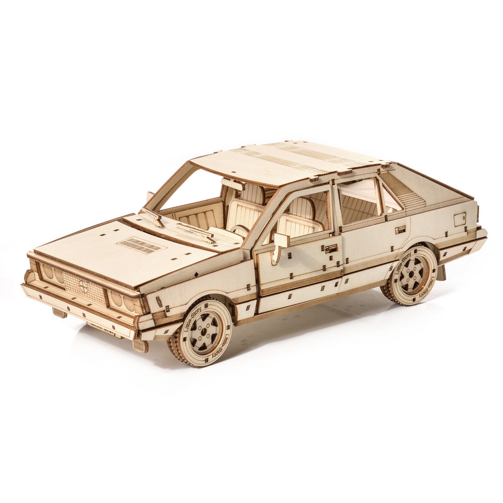 Dřevěné puzzle 3D model – FSO Polonez 1500