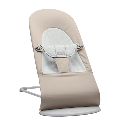 Dětské lehátko BALANCE SOFT WOVEN/JERSEY – Béžové/Šedé