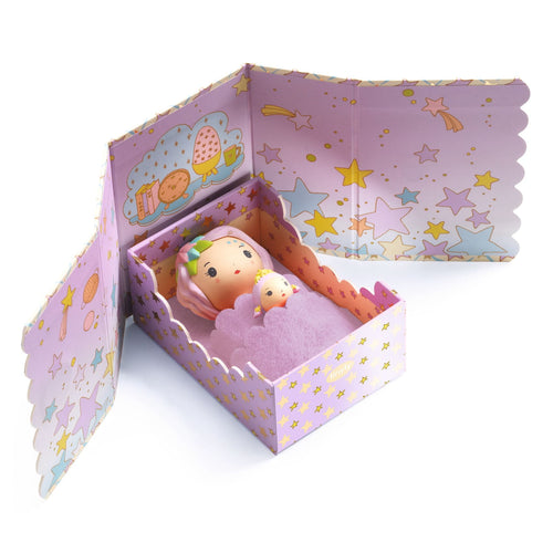 Magnetyczne pudełko z figurkami Tinyly Djeco - Pokoik Violet - Tublu.de