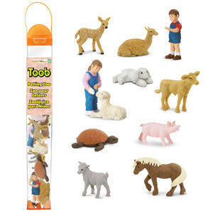 Figurenset in einer TOOB-Röhre – Kleine Tiere aus dem Mini-Zoo - Tublu.de