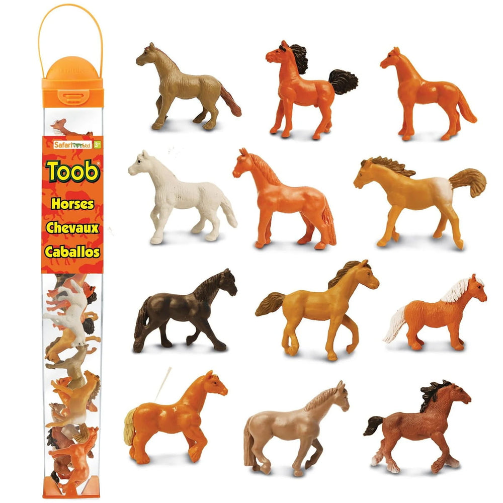 Figurenset in einer TOOB-Röhre – Pferde - Tublu.de