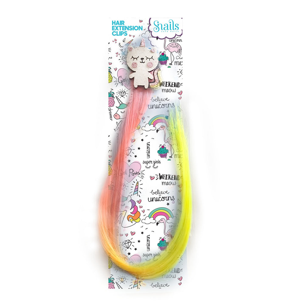 Sponka do vlasů s barevnými prameny – Catcorn