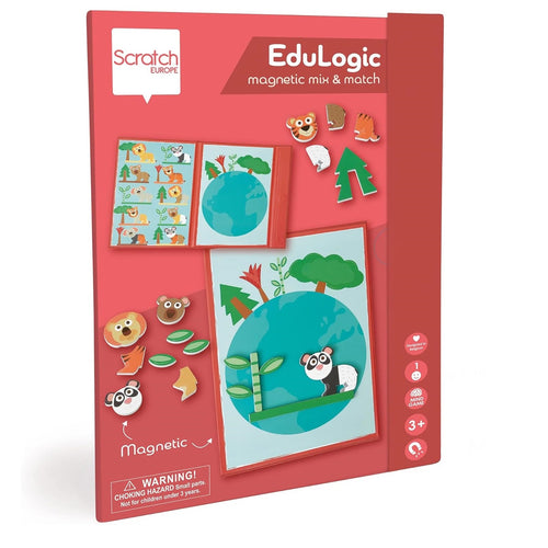 Magnetické puzzle tvary a barvy Edulogic – zvířata