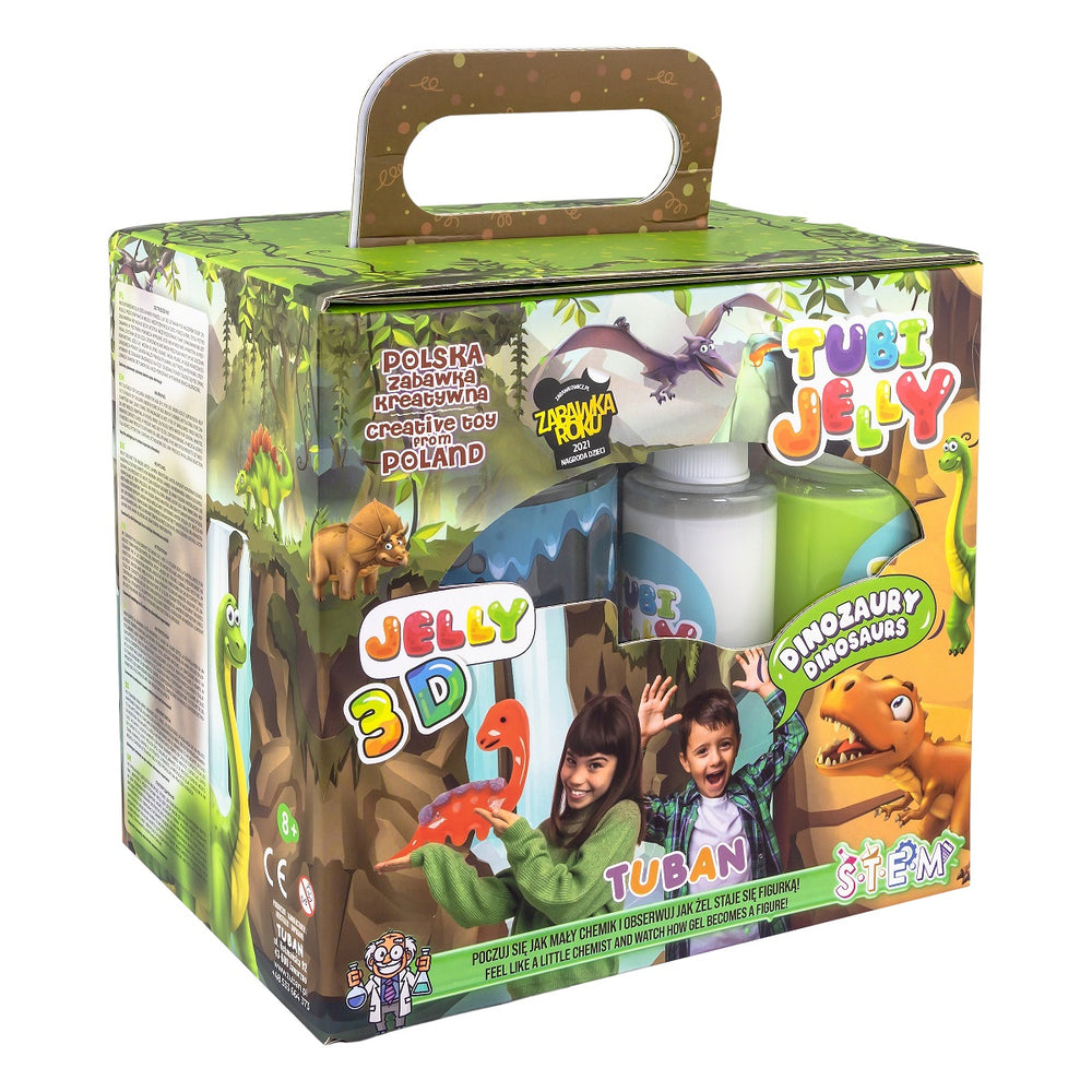 Tubi Jelly sada 6 barev + malé akvárium – Dinosauři