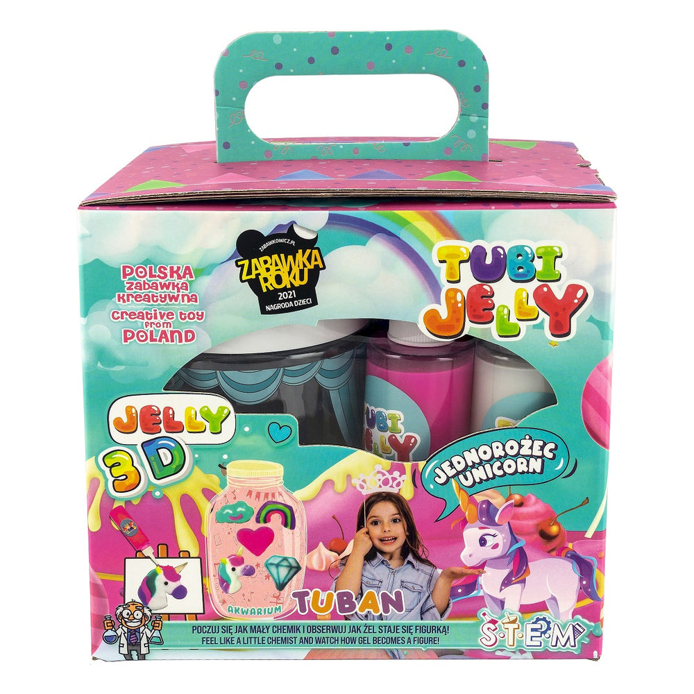 Tubi Jelly sada 6 barev + malé akvárium – Jednorožec