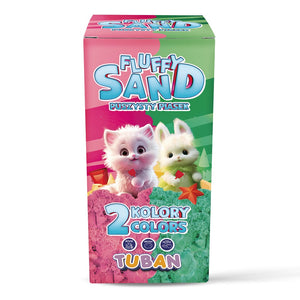Sada Fluffy Sand – Nadýchaný písek růžový a zelený