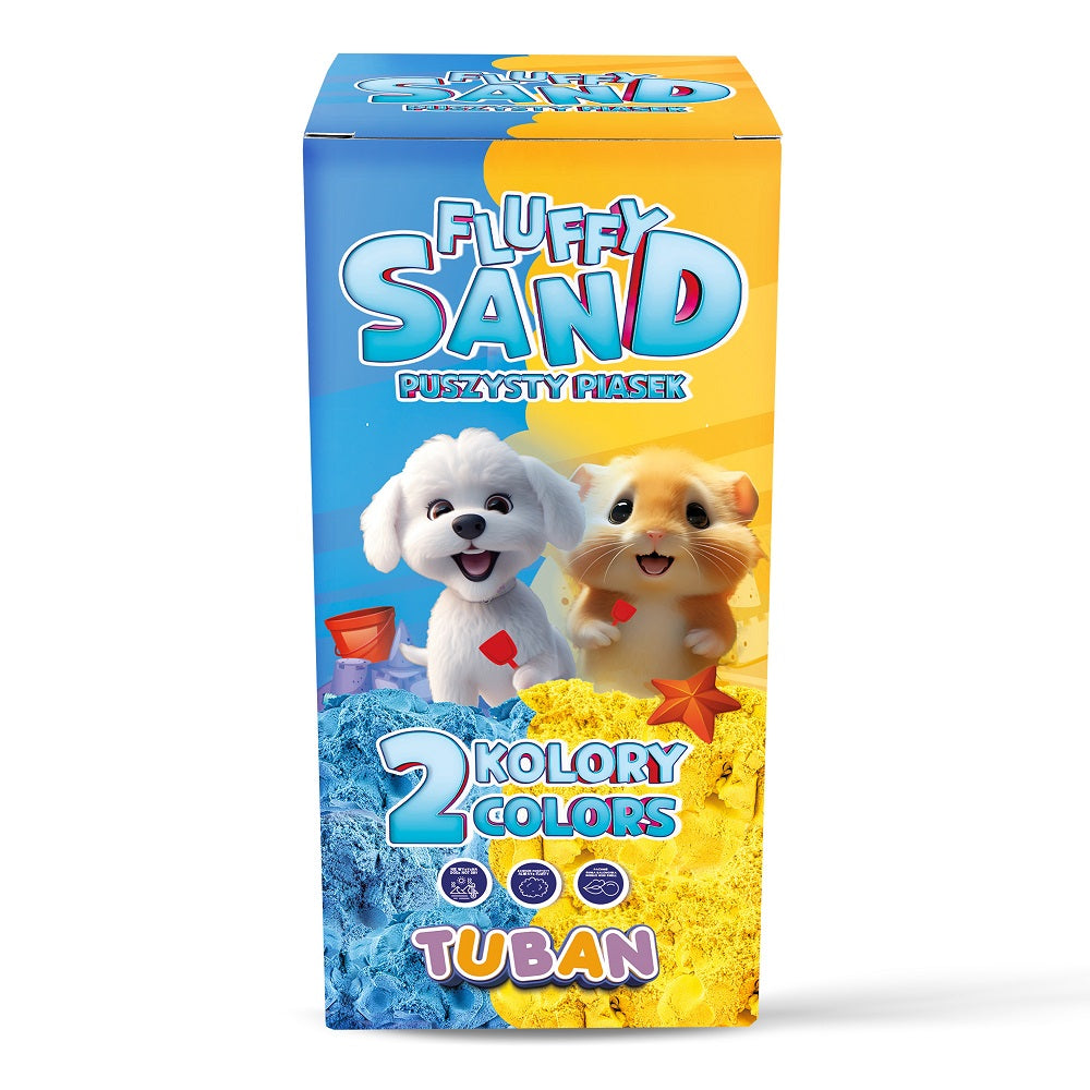 Sada Fluffy Sand – Nadýchaný písek modrý a žlutý