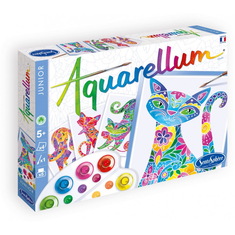 Malířská sada Aquarellum Junior – Kočky v květech