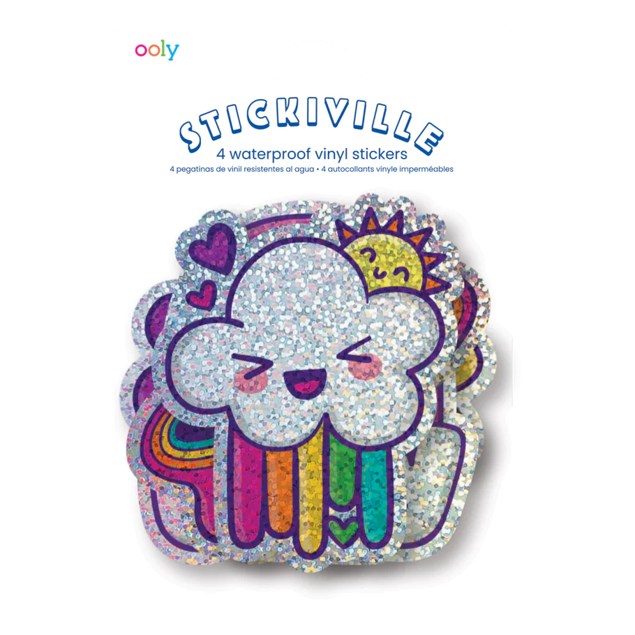 Voděodolné samolepky Stickiville – Třpytivá duha