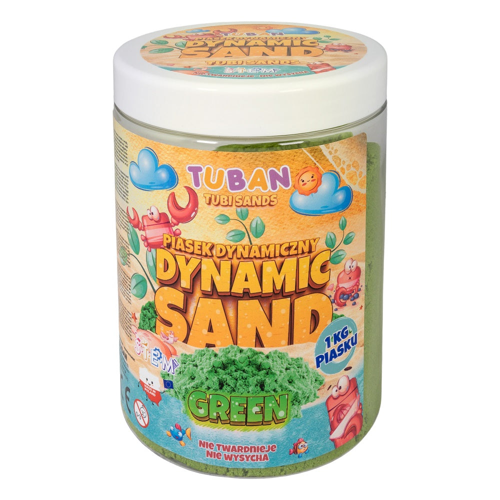 Dynamický písek – Zelený 1 kg