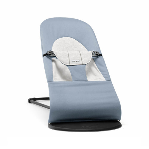 Dětské lehátko BALANCE SOFT WOVEN/JERSEY – Modré/Šedé