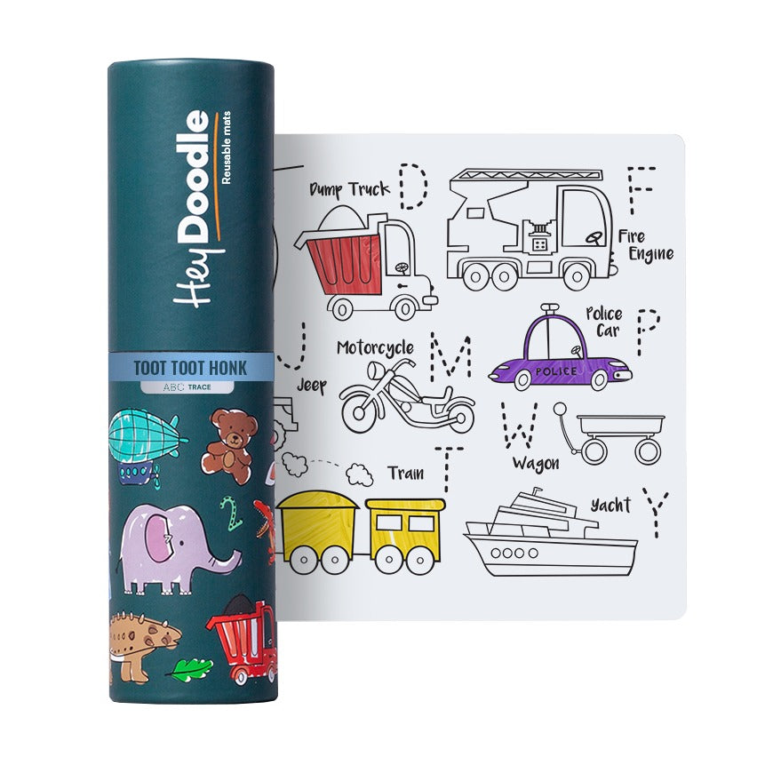 Kleine Silikonmatte zum wiederholten Ausmalen – Fahrzeuge - Tublu.de