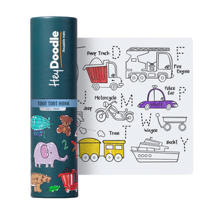 Kleine Silikonmatte zum wiederholten Ausmalen – Fahrzeuge - Tublu.de