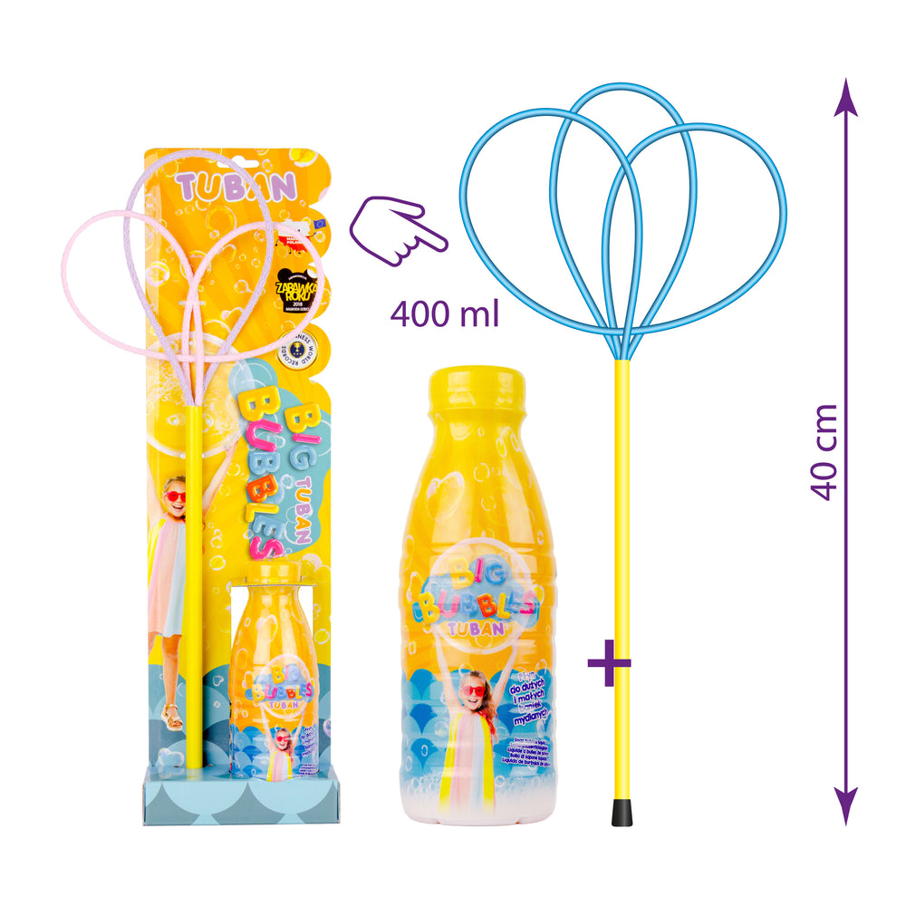 Sada obruč na bubliny Pro Multi motýlek + náplň 400 ml
