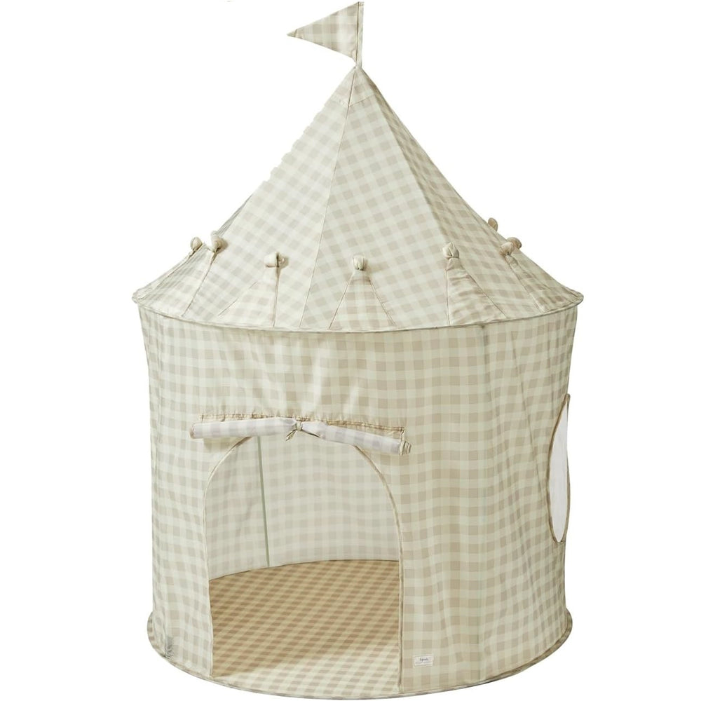 Hrací stan pro děti Recycled - Gingham Béžový