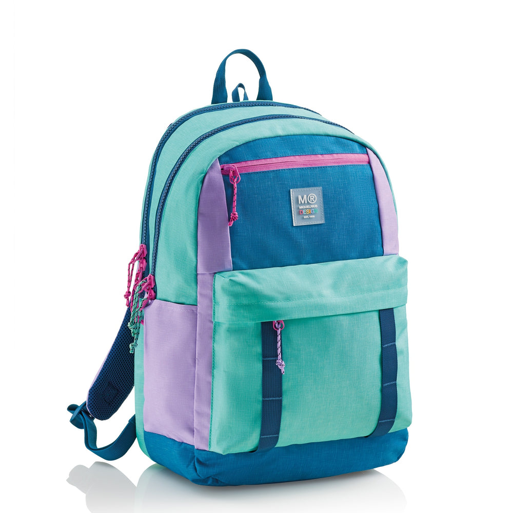 Tříkomorový školní batoh Amsterdam – Rider Purple 28 l
