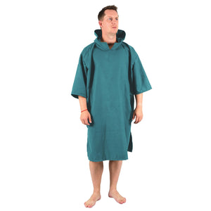 Osuška, pončo s kapucí – Teal