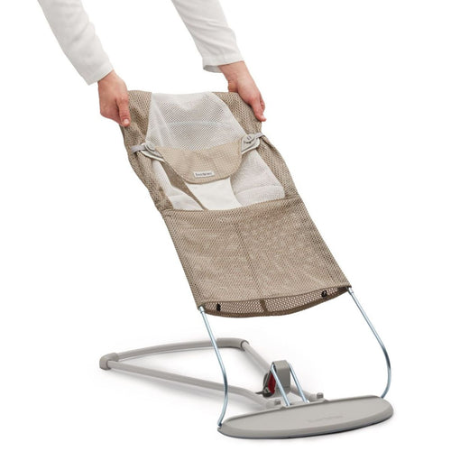 Náhradní látkový potah pro lehátko Balance Soft Mesh – Béžovo-šedý/Bílý