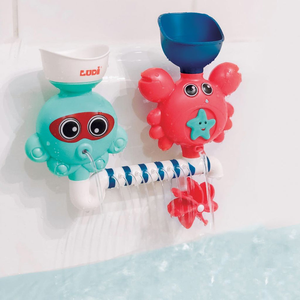 Badespielzeug mit Wasserkreislauf und Krabbe - Tublu.de