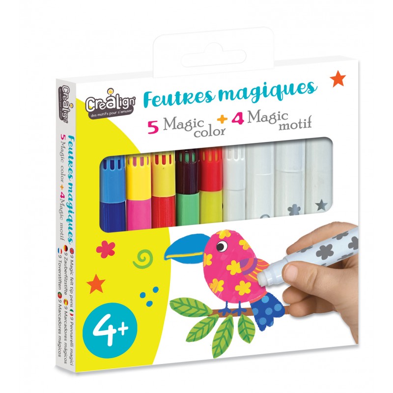 Magické fixy – 5 barev, 4 vzory