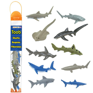 Figurenset in einer TOOB-Röhre – Haie - Tublu.de