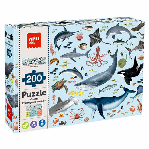 Lernpuzzle – Gefährdete Tiere Ozean 6+ - Tublu.de