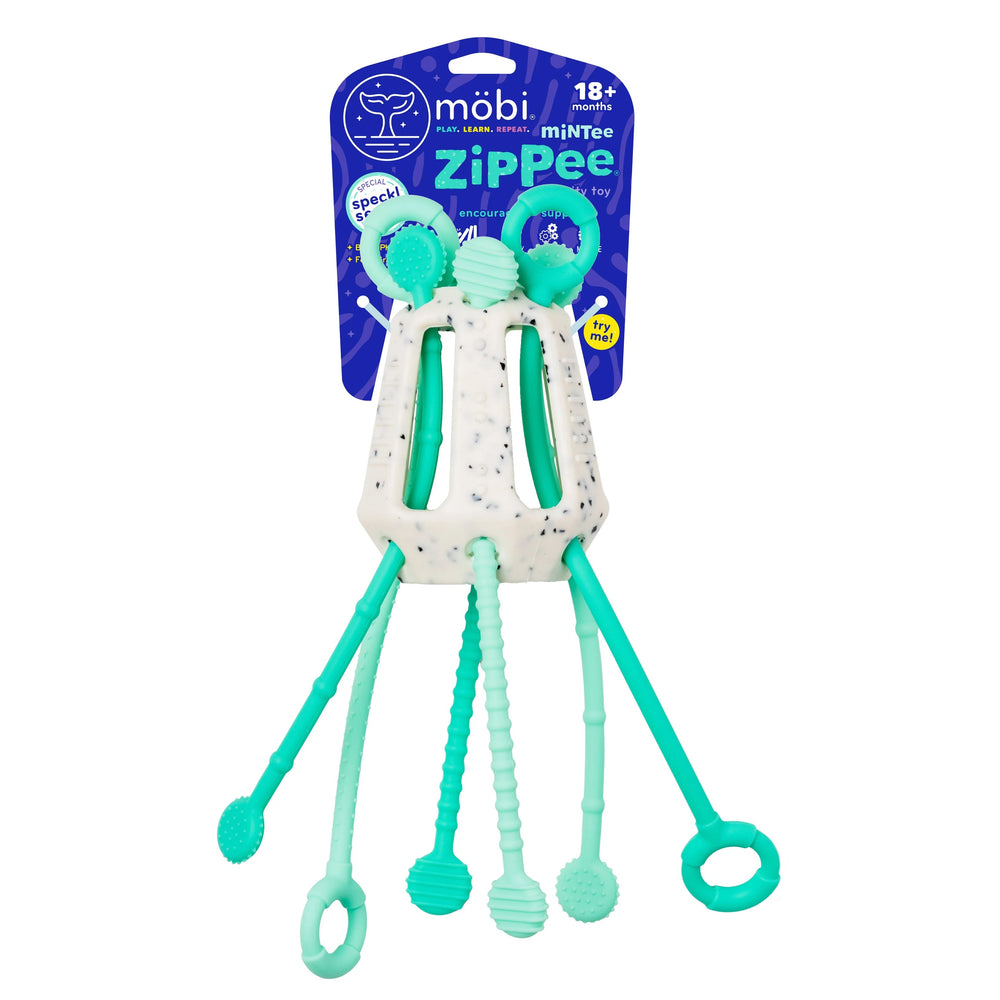 Senzorická hračka – Zippee Mint Pull-Up