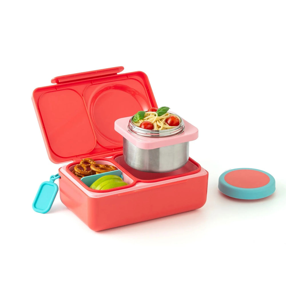 Lunchbox s termoskou OmieBox Up – Cherry Pink