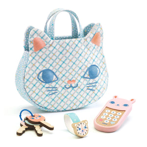 Blaue Handtasche mit Accessoires - Tublu.de