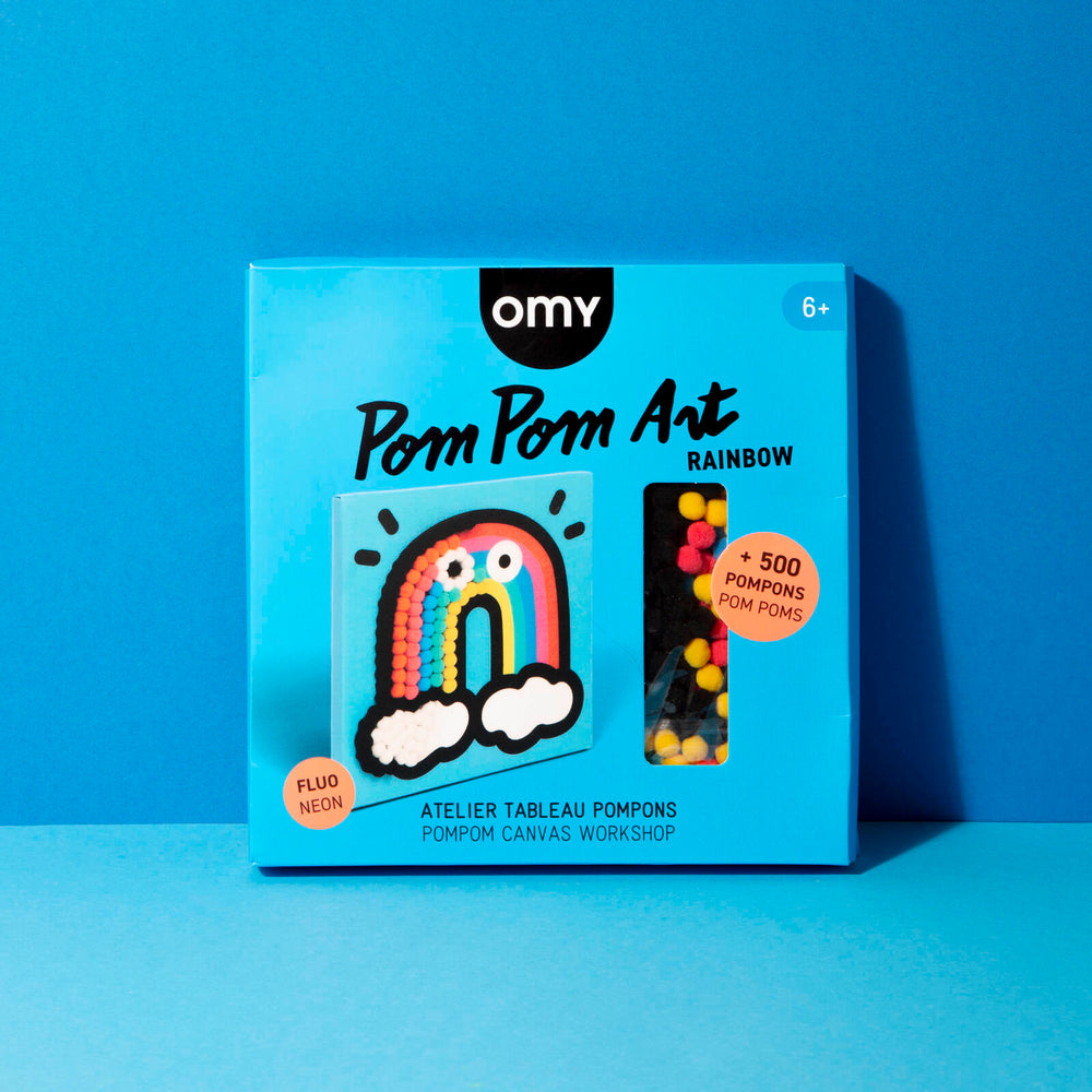 Kreativset zum Bekleben mit Pompons – Regenbogen - Tublu.de